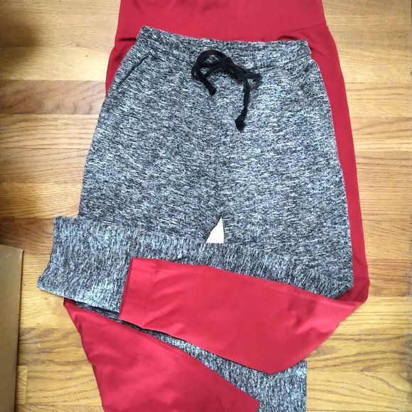 Wound Up M juniors 7-9 Meowy Christmas pj faux layered Top w.leggins slippers - Picture 3 of 14